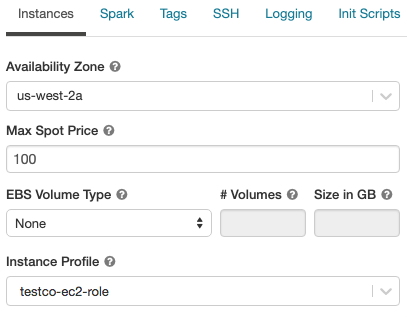 Instance profile